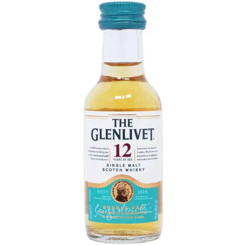 格蘭利威12年單一純麥威士忌酒辦 Glenlivet 12 Years Double Oak Single Malt Whisky Miniature