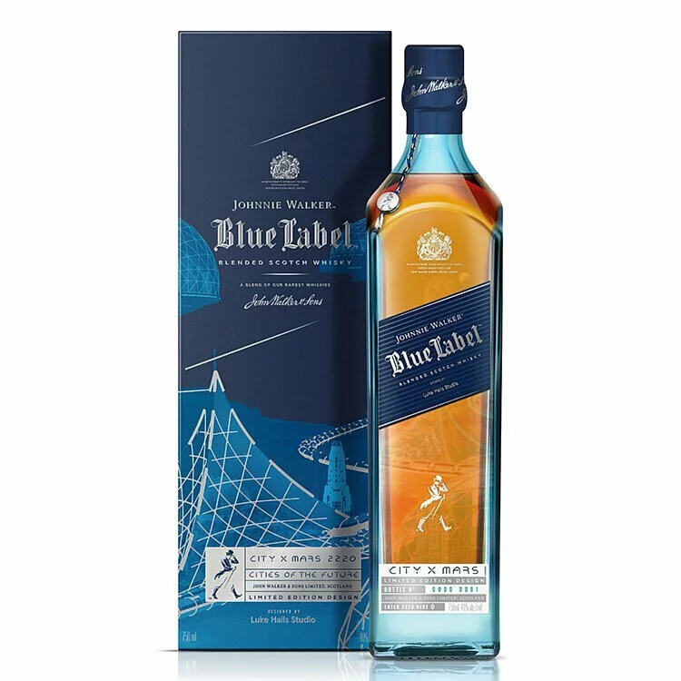 Johnnie Walker Blue Label Cities Of The Future 2220 Mars Edition